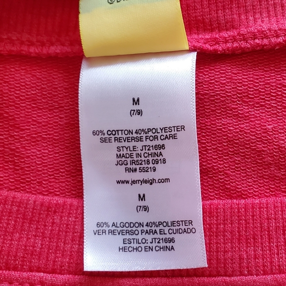 NWT - Disney | Red Mickey Mouse Sweatshirt Size Juniors Medium - Picture 8 of 8